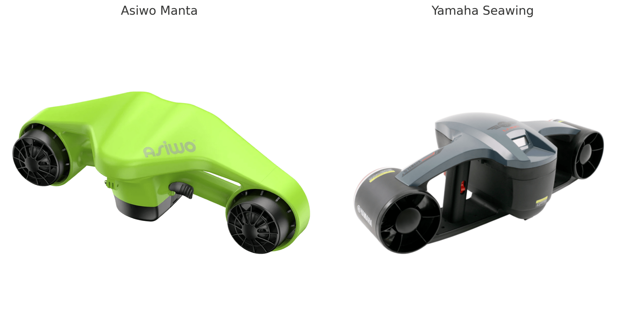 ASIWO Manta vs. Yamaha SEAWING II CR: Which Underwater Scooter is Right for You? - Asiwo Sports
